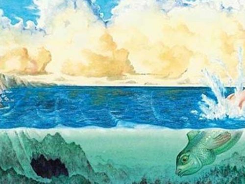 La leggenda di Colapesce: l’eroe metà uomo, metà pesce che regge le fondamenta della Sicilia.