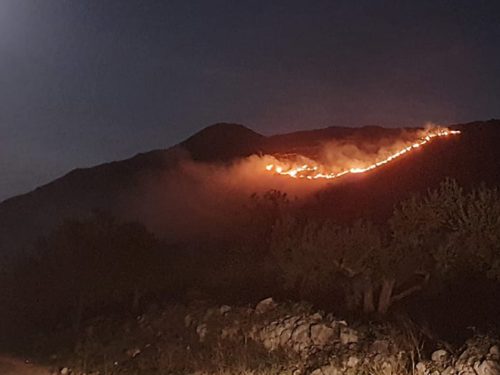 Torna lo scirocco e tornano in azione i piromani: in fiamme la montagna di Sparagio