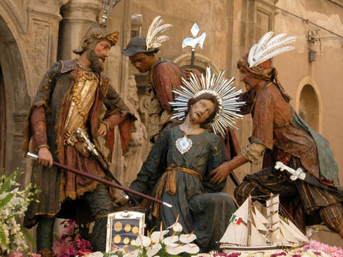 Il Sacro Gruppo “La Caduta al Cedron” nelle processioni di Trapani e Malaga